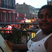 Drinks on the balcony