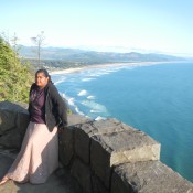 Lauren on the Cliff Side