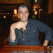 Enjoying the Champagne