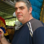 Kenin enjoying a Budweiser in Trinidad