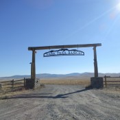 Ranch Entryways along the road in Montana