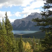 View from Cascade Mountain in Banff Canada