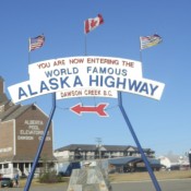 Alaska Highway Mile Zero in Dawson Creek