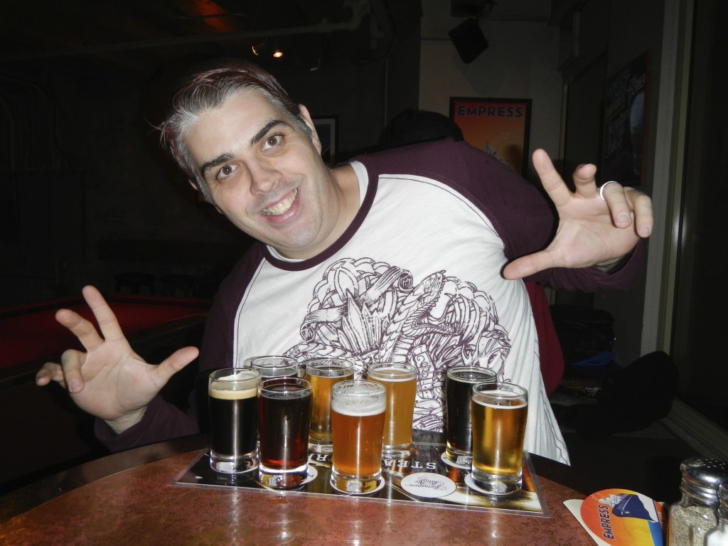 Beer Sampler at Steamworks Brew Pub