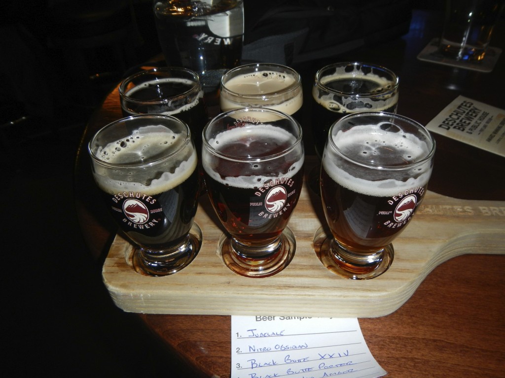 Beer Sampler at Deschutes Brew Pub