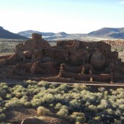 Ruins of the Wupatki Pueblo in Wupatki National Monument Arizona