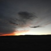 Sunset in New Mexico from Interstate 40