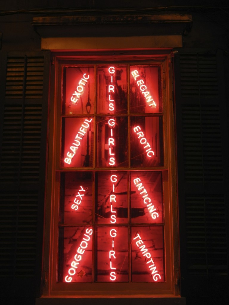 Sign on Bourbon Street NOLA - Road Trip New Orleans