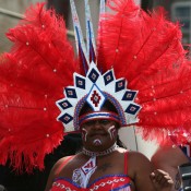 Lauren ready to party - Carnival in Trinidad