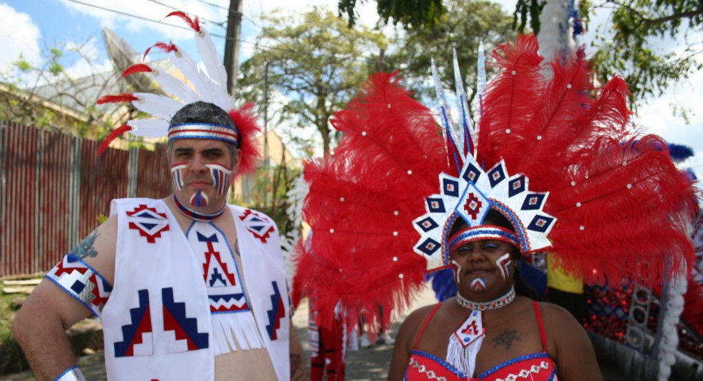 Kenin and Lauren masquerading - Carnival in Trinidad Kenin and Lauren masquerading - Carnival in Trinidad