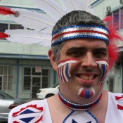 Closeup of Kenin - Carnival in Trinidad
