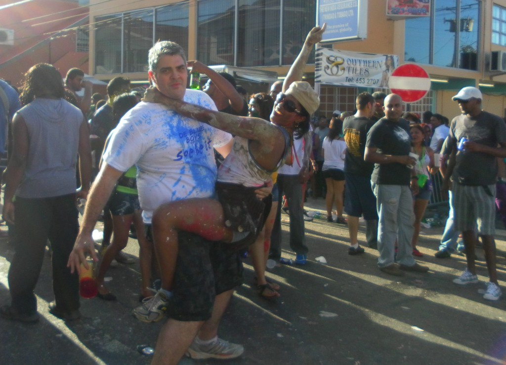 Wining at J'Ouvert - Carnival in Trinidad Wining at J'Ouvert - Carnival in Trinidad