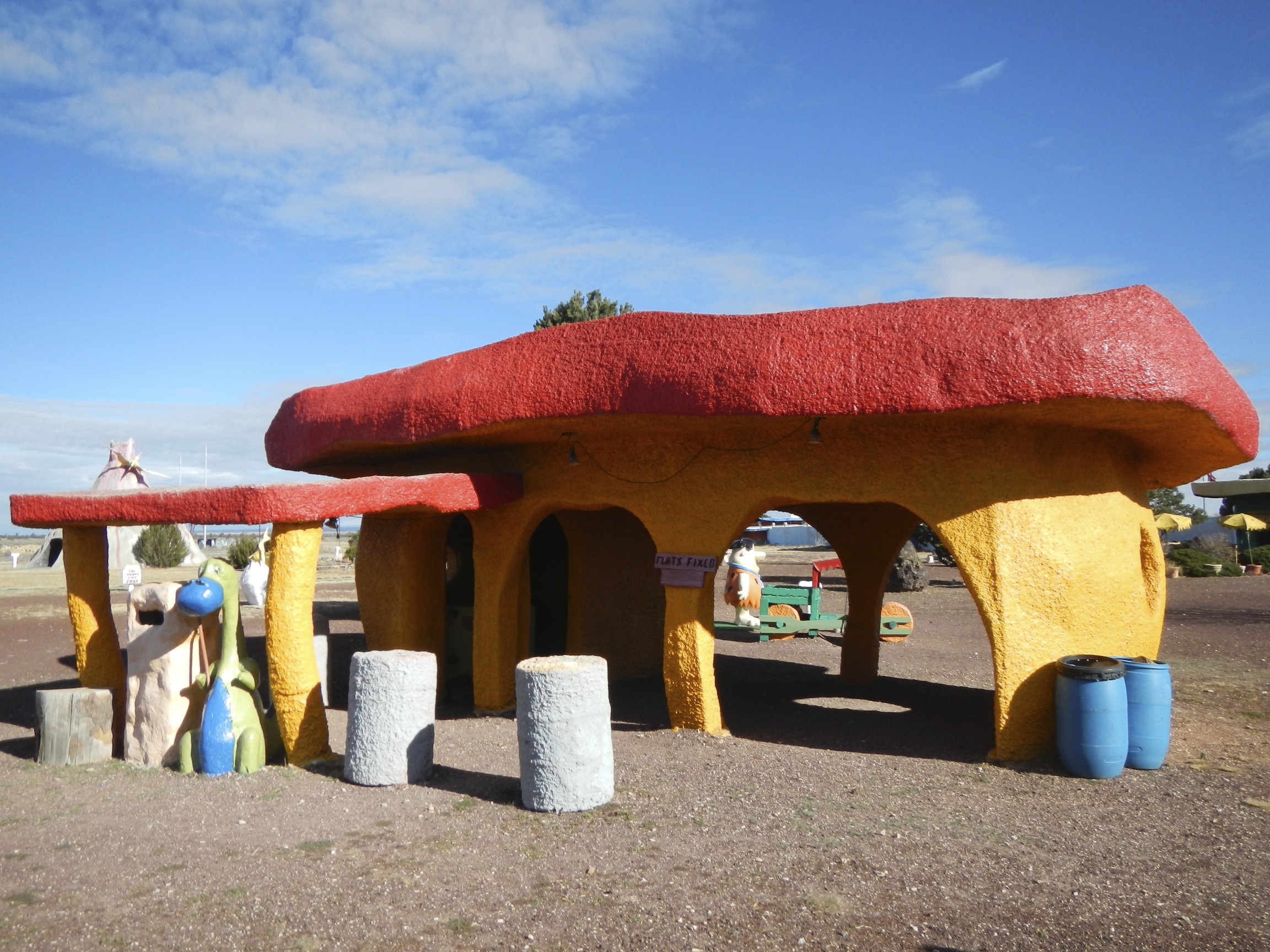 Flintstones Bedrock Valle AZ Our road trip took us through Bedrock