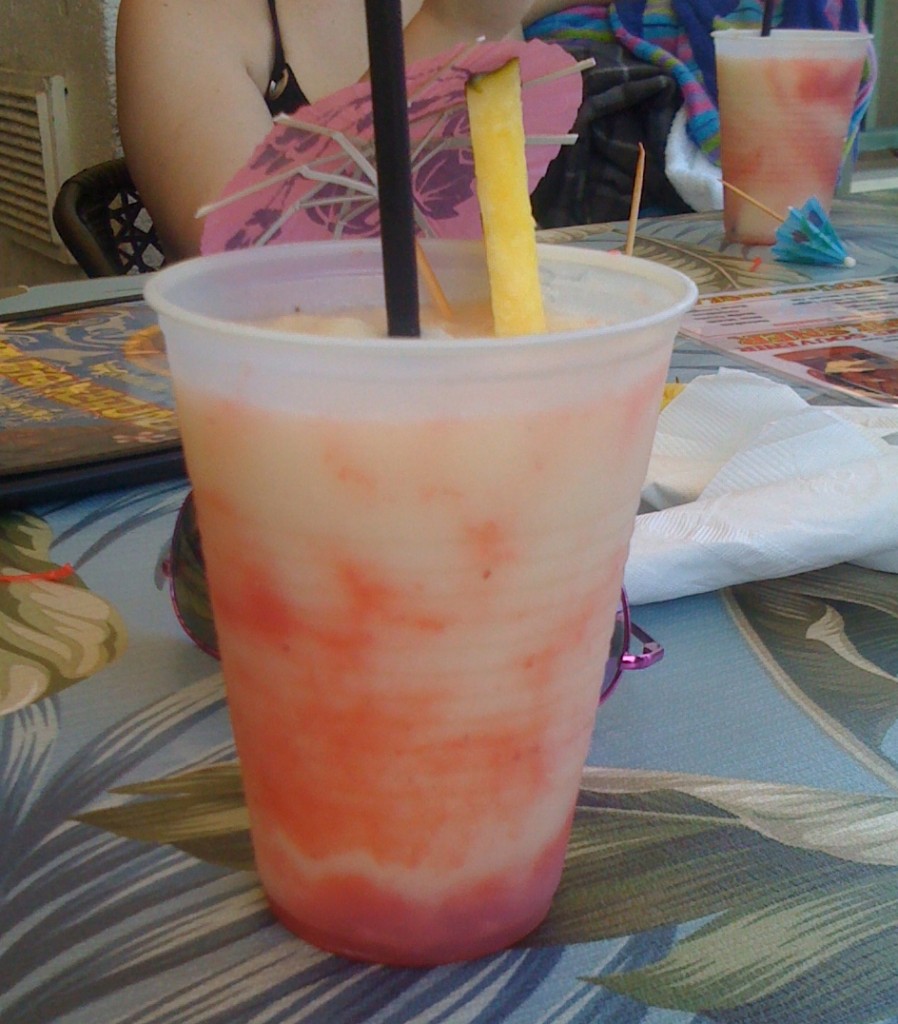 Cocktail blended with Pineapple