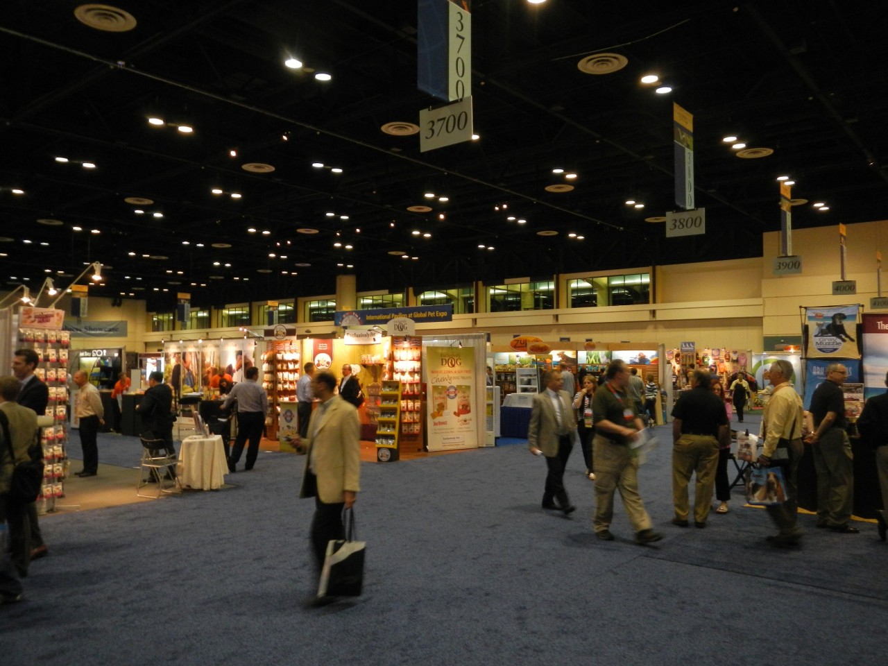 Expo Show Floor looking for dog friendly travel gear