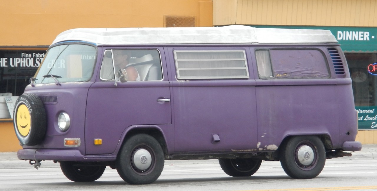 Purple VW Bus Happy Hippie Bus from FriFotos Cars