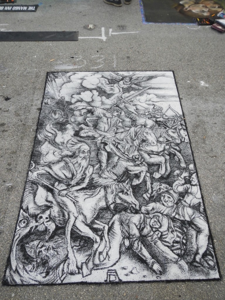B&W Street Painting