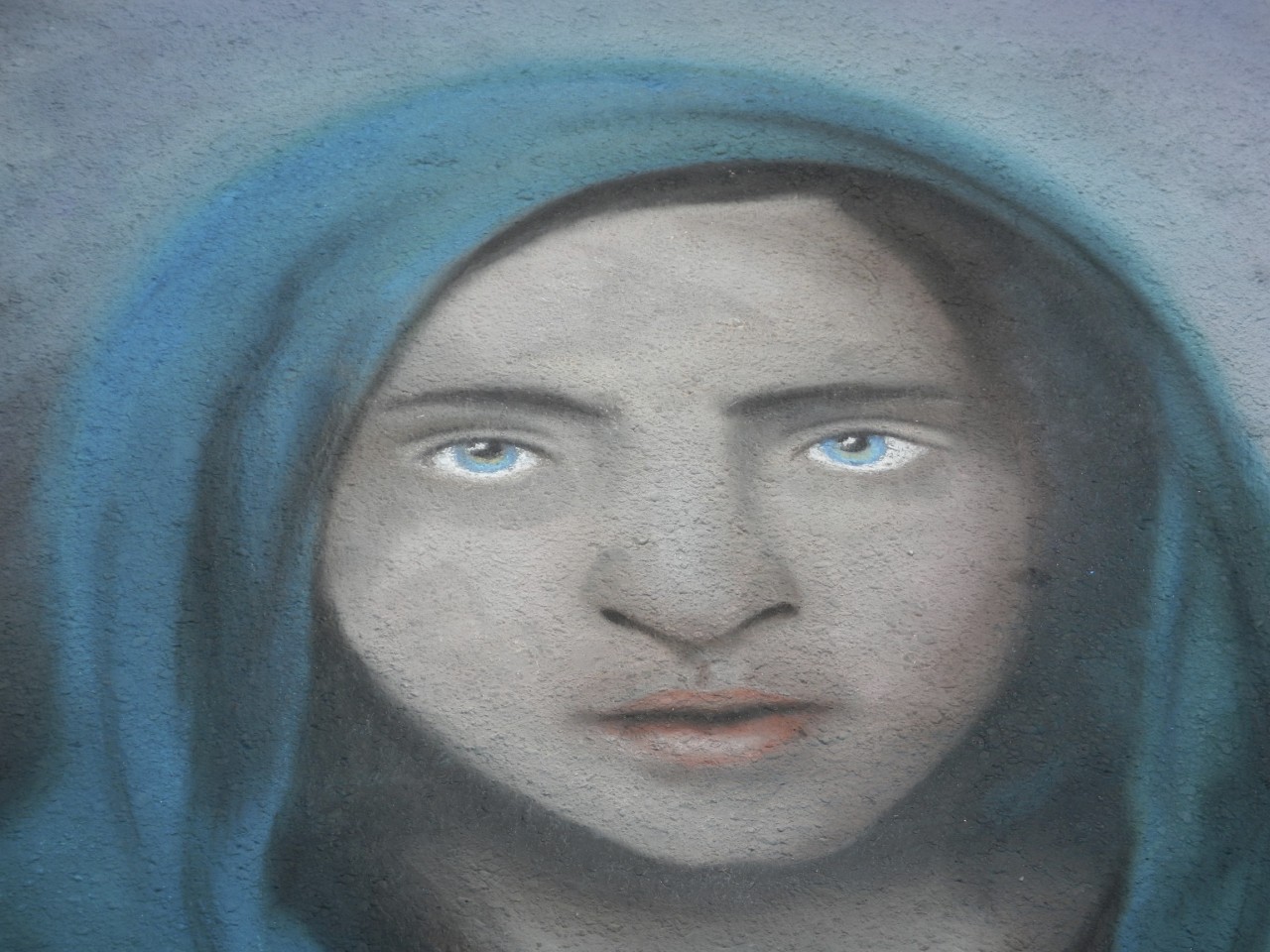Face from Street Painting Festival