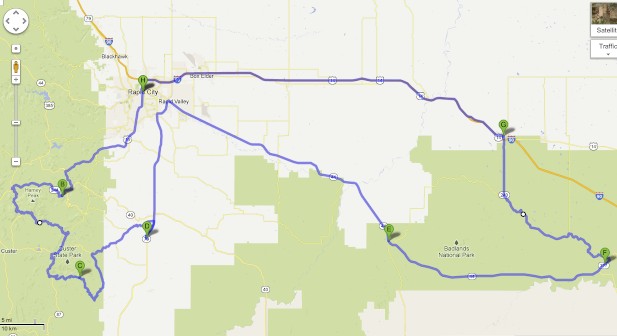 Road Trip Planner | Custer Park | Badlands | Rushmore | South Dakota
